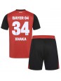 Bayer Leverkusen Granit Xhaka #34 Domácí dres pro děti 2024-25 Krátký Rukáv (+ trenýrky)